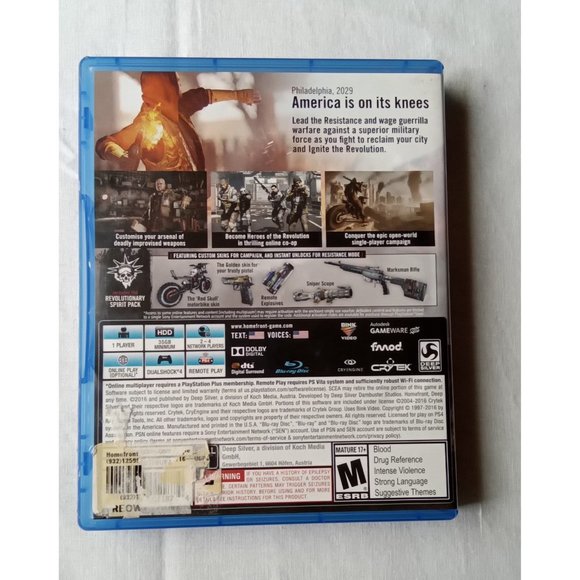 Homefront The Revolution ps4 game - Picture 2 of 5